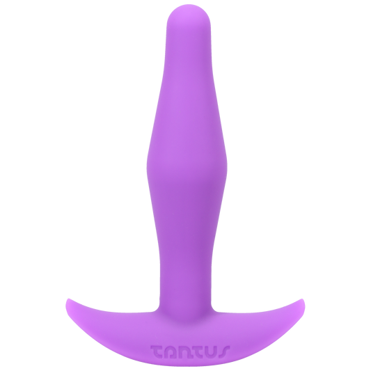 Tantus Silicone Little Flirt Butt Plug - Purple Haze