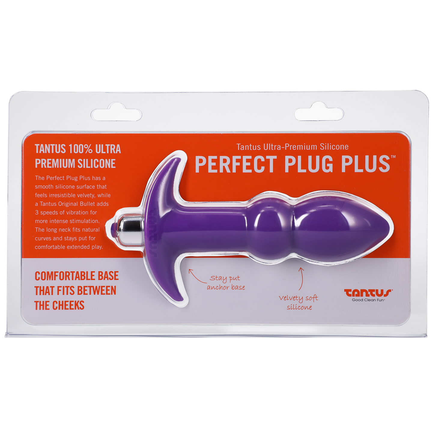 Tantus Perfect Plug Plus Vibe Purple