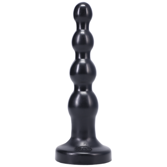 Tantus Silicone Large Ripple Butt Plug - Black