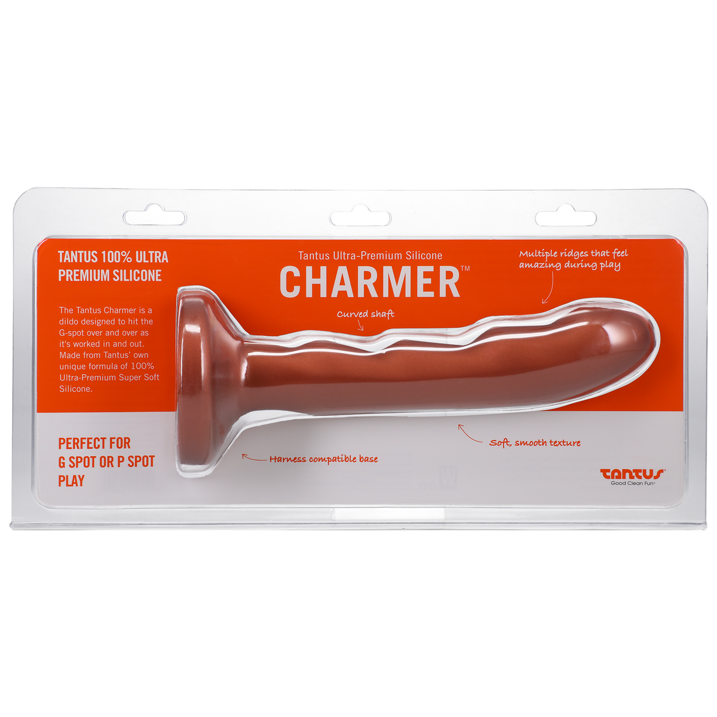 Tantus Charmer Silicone Dildo - Copper