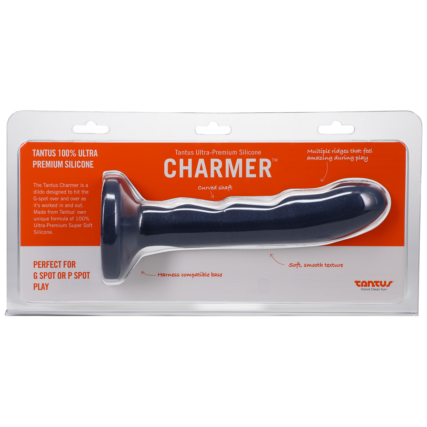 Tantus Charmer Silicone Dildo - Sapphire