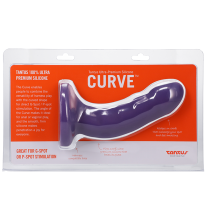 Tantus Curve Dildo Amethyst Medium