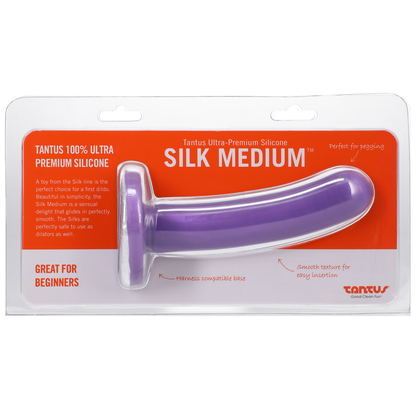 Tantus Silk Medium Dildo - Lavender Firm