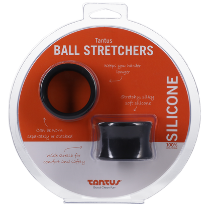 Tantus Super Soft Red Ball Stretcher Kit - Black