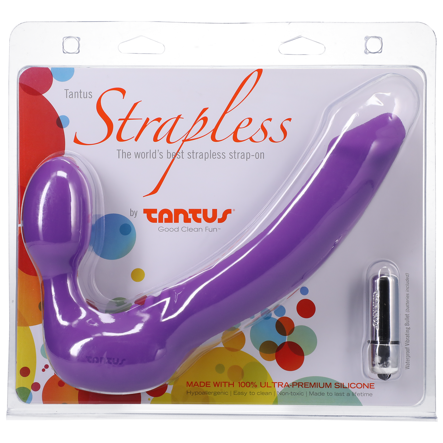 Tantus Strapless Strap-On Classic Lavender Medium