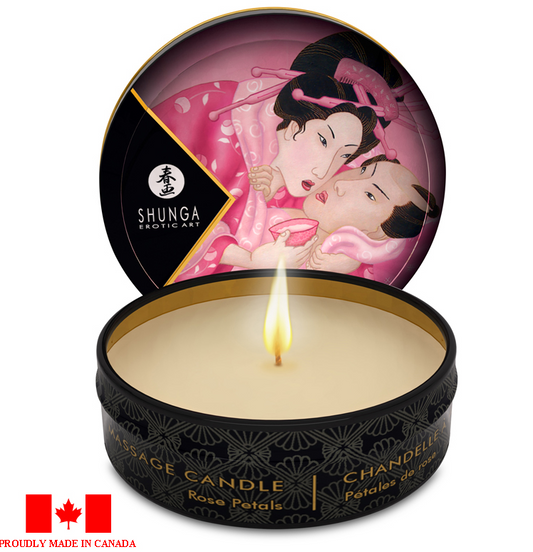 Shunga Massage Candle Rose Petals 1 oz