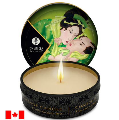 Shunga Massage Candle Green Tea 1 oz