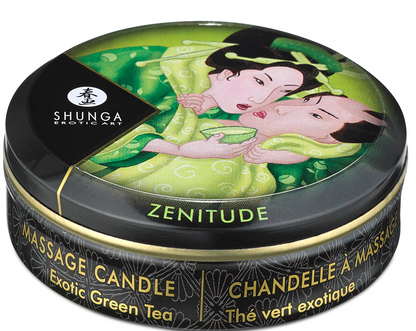 Shunga Massage Candle Green Tea 1 oz