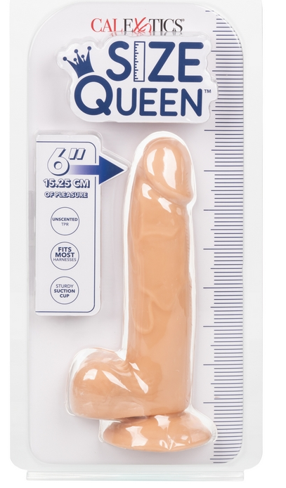 CalExotics Queen 6” Jelly Dildo Ivory