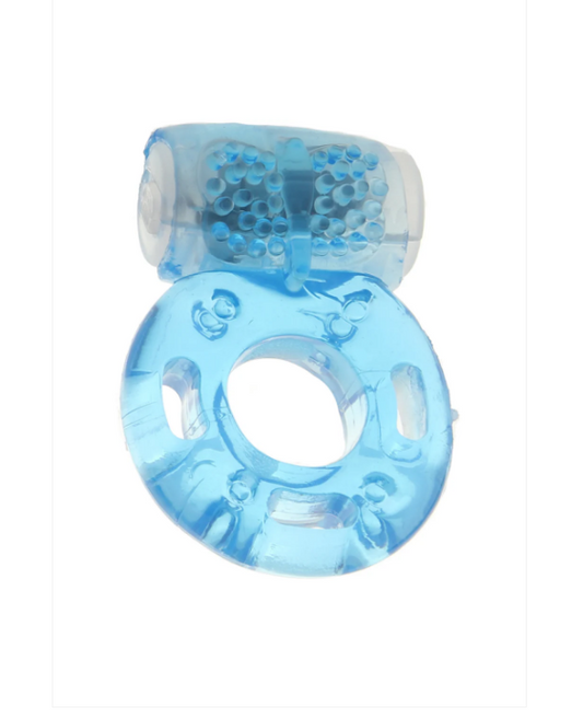 CalExotics Vibrating Ring Foil Pack Blue