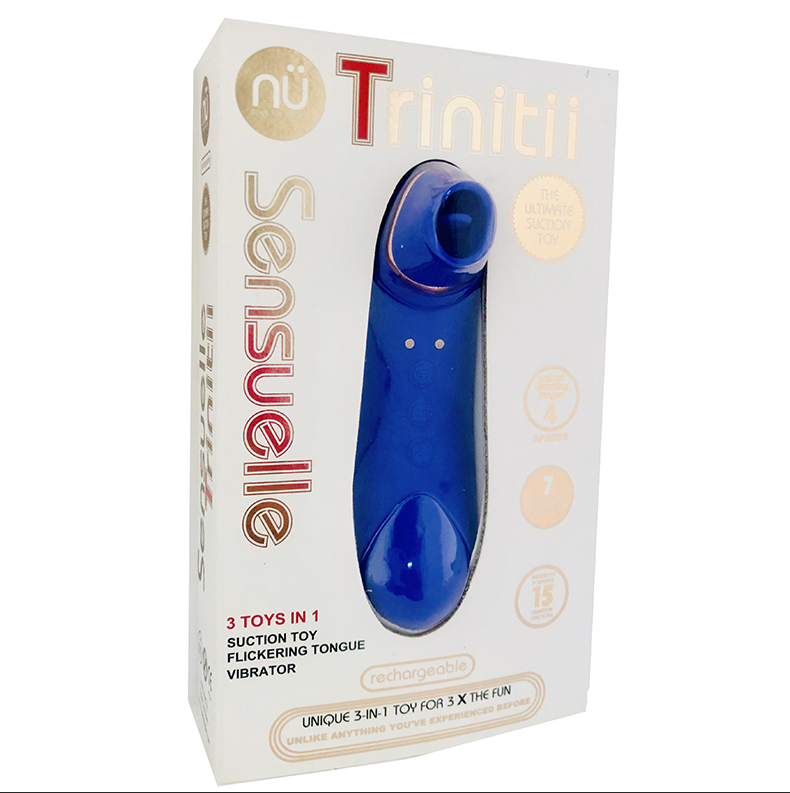 nü Sensuelle Trinitii Flickering Tongue Vibrator Ultra Violet