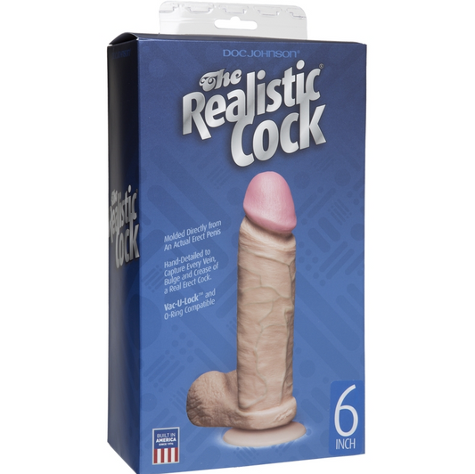 Doc Johnson 6 Realistic Dong Vanilla