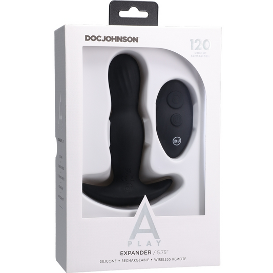 Doc Johnson A-Play Expander Silicone Anal Plug Black