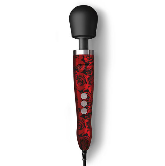 Doxy Die Cast Wand Massager - Rose Pattern