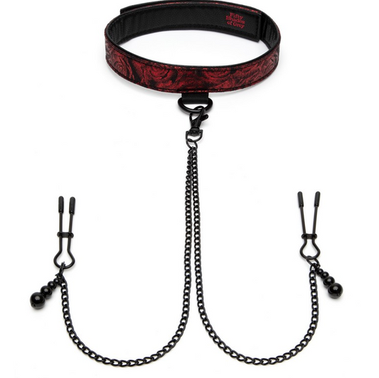 Fifty Shades of Grey Sweet Anticipation Collar Nipple Clamps