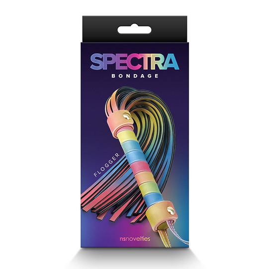 NS Spectra Bondage Rainbow Flogger