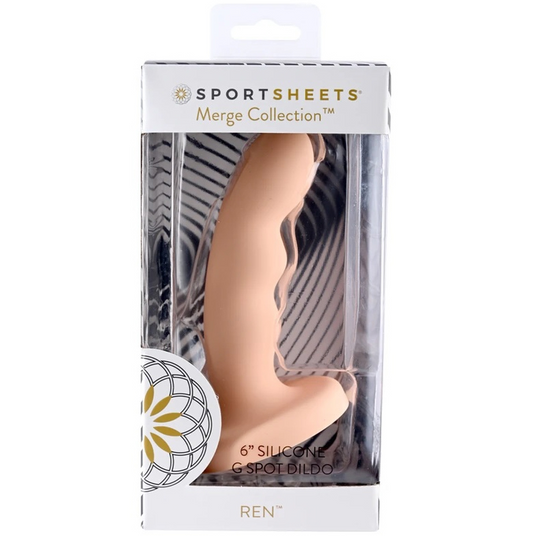 Sportsheets Ren 6” Silicone Dildo Peach