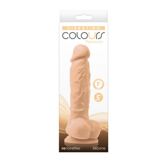 NS Colours 5″ Vibrating Dildo White