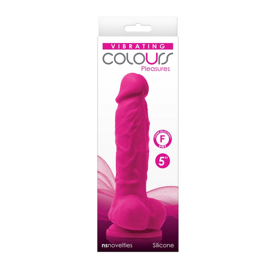 NS Colours 5″ Vibrating Dildo Pink