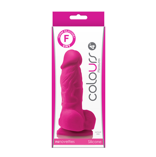 NS Colours Pleasures 4'' Dildo Pink