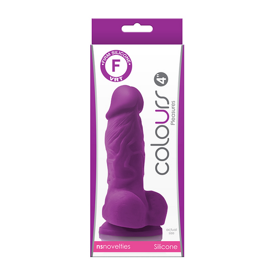 NS Colours Pleasures 4'' Dildo Purple