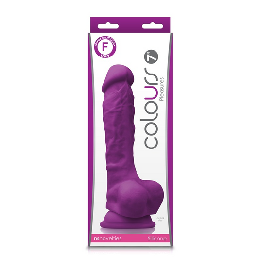 NS Colours Pleasures 7'' Dildo Putple