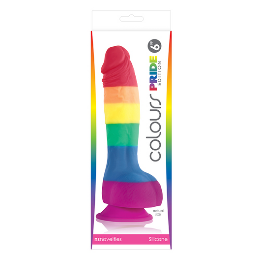 NS Colours Pride Edition 6'' Rainbow Dildo