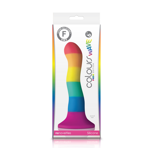 NS Colours Pride Edition 6″ Rainbow Wave Dildo