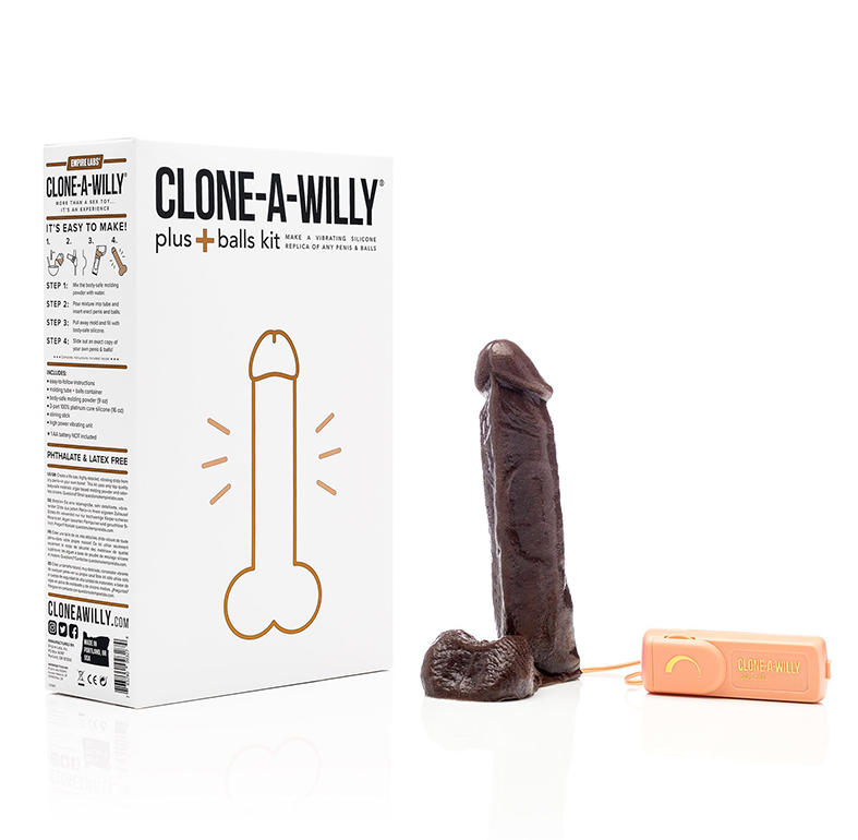 Vibrating Clone-A-Willy With BALLS Deep Tone