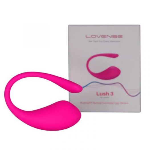 Lush 3 Pink Egg Vibrating Bluetooth Wearable