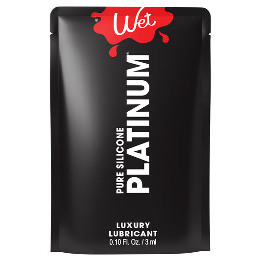 Wet Platinum Pure Silicone Luxury Lubricant - 0.10 Fl. Oz. / 3 ml