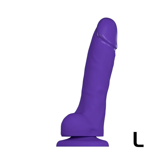 Strap On Me Soft Realistic Dildo- Large - Purple