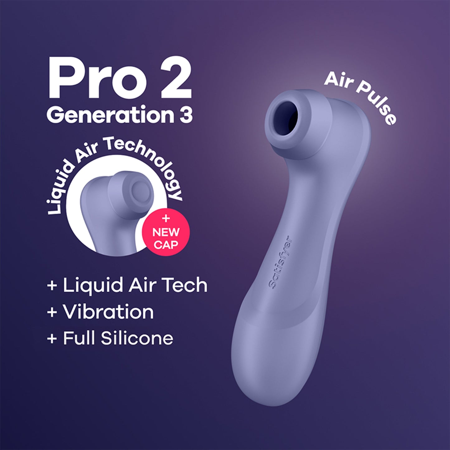 Satisfyer Pro 2 Generation 3 Connect App - Lilac