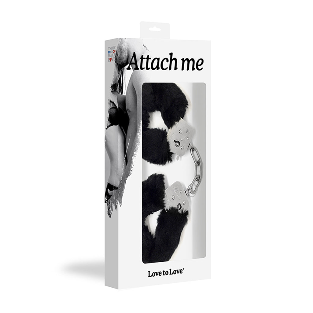 Love To Love Attach Me Handcuffs - Black