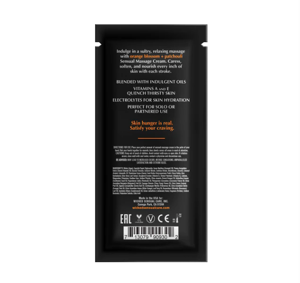 Wicked Orange Blossom + Patchouli Massage Cream 0.34oz