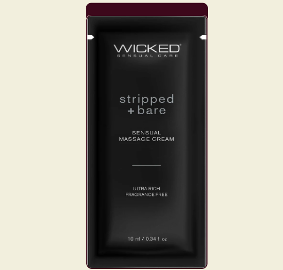 Wicked Stripped + Bare Massage Cream .34oz