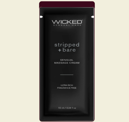 Wicked Stripped + Bare Massage Cream .34oz