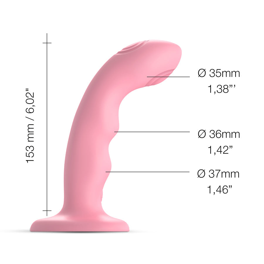 Strap on Me Tapping Dildo Wave- Coral Pink