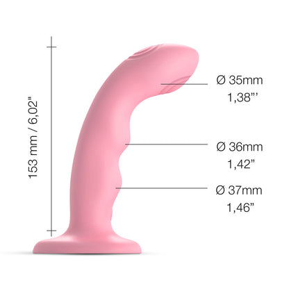 Strap on Me Tapping Dildo Wave- Coral Pink