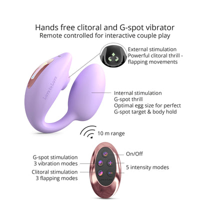 Love To Love WonderLover Clitoral and G-Spot Vibrator- Viva Mauve