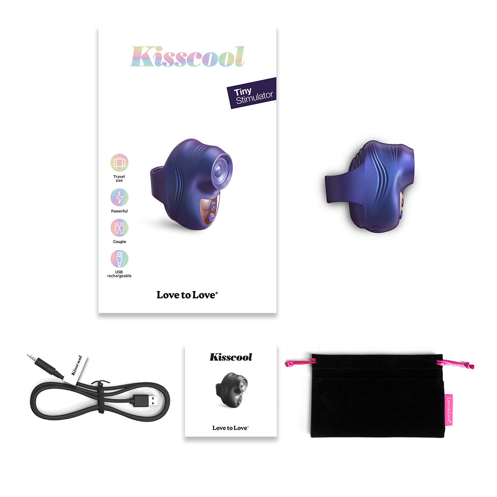 Love to Love Kisscool Tiny Stimulator -  Indigo