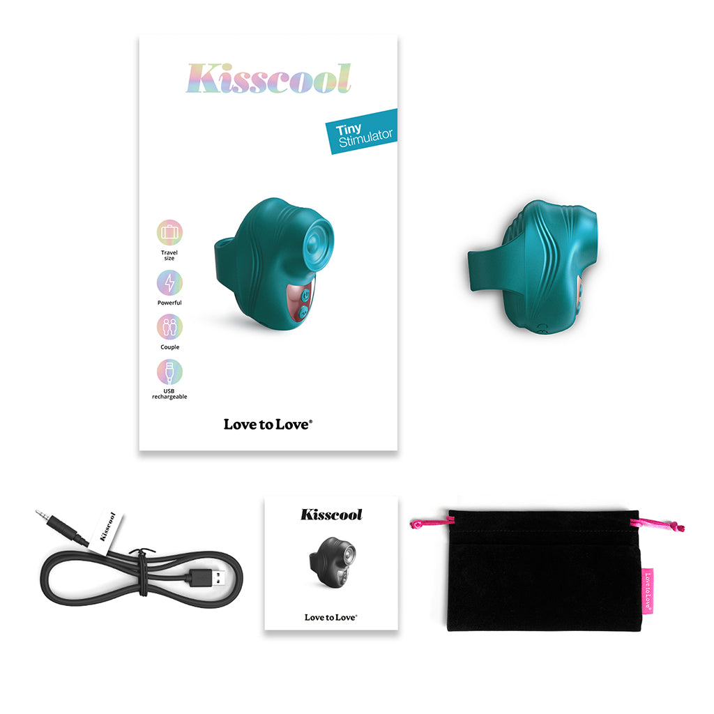 Love to Love Kisscool Tiny Stimulator - Teal