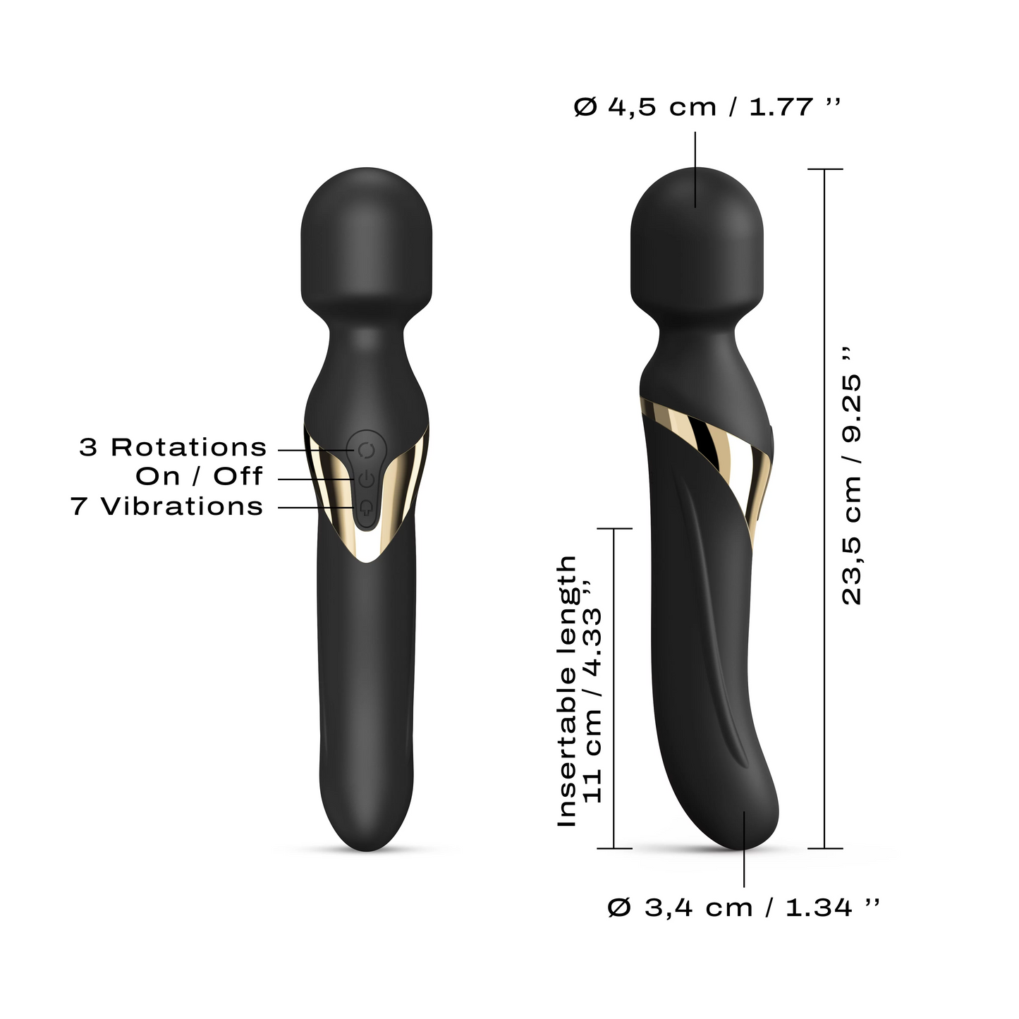 Dorcel Dual Orgasms Gold Wand Massager