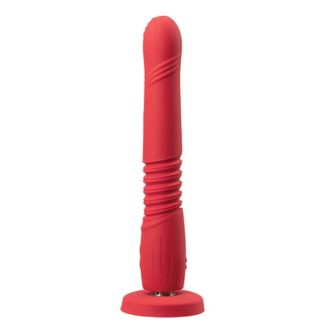 Lovense Gravity Thrusting Dildo - Red