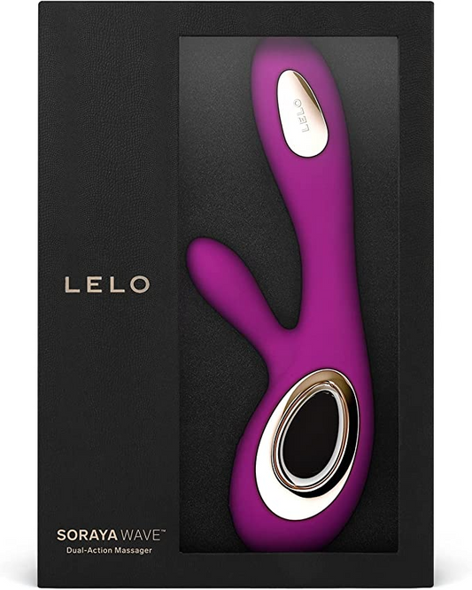 Lelo Soraya Wave Rabbit Vibrator - Deep Rose