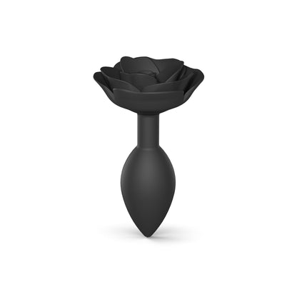 Love To Love Open Roses Anal Plug - Large- Black