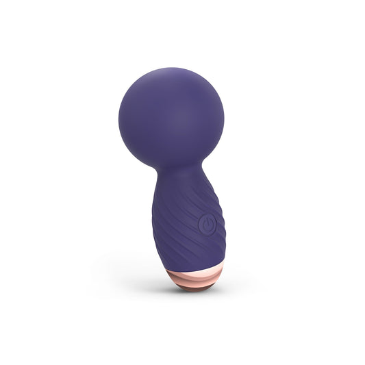 Love to Love Itsy Bitsy Mini Wand Vibrator- Midnight Indigo