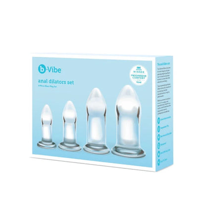 b-Vibe Anal Dilators Set - 4 pc Glass