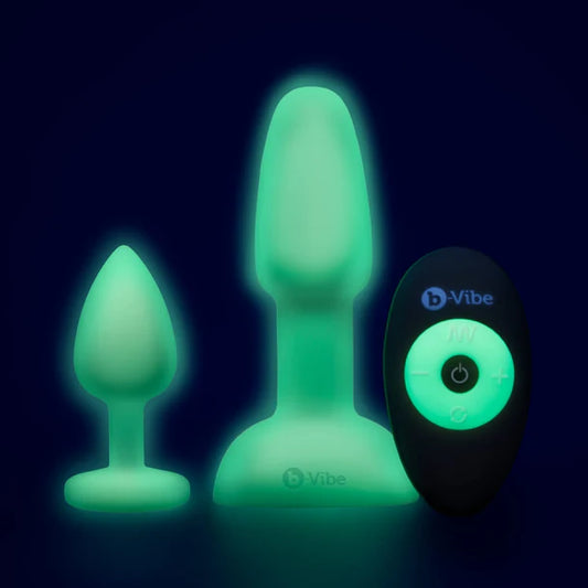 b-Vibe Asstronaut Glow-in-the-Dark Butt Play Set