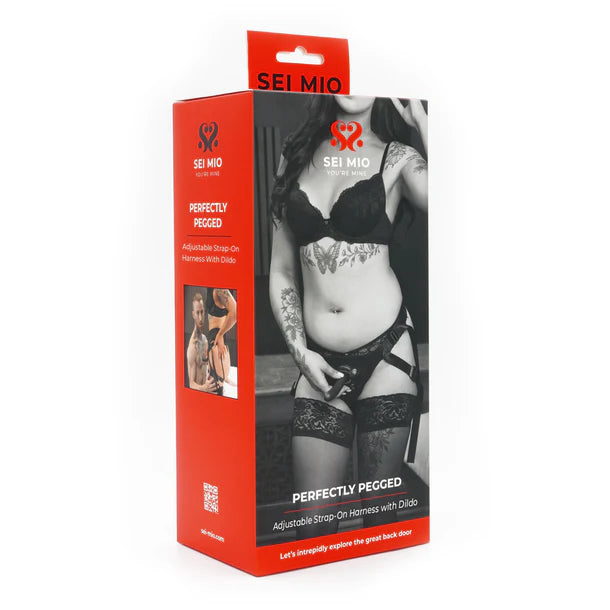 SEI MIO Perfectly Pegged Adjustable Strap-On Harness with Dildo